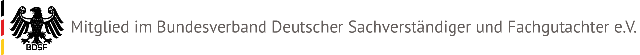 Mitglied im Bundesverband Deutscher Sachverständiger und Fachgutachter e.V.